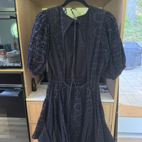 Rhode Rhode black eyelet backless dress with flared hem - Picture 3 of 10